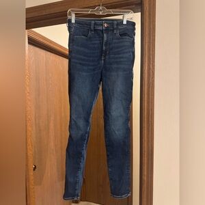 Dark Blue American Eagle Jeans - Super High Rise